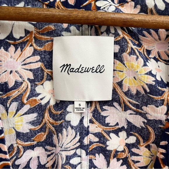 Madewell Short Robe Jacket Poolhouse Floral L7817 size small - Picture 8 of 10
